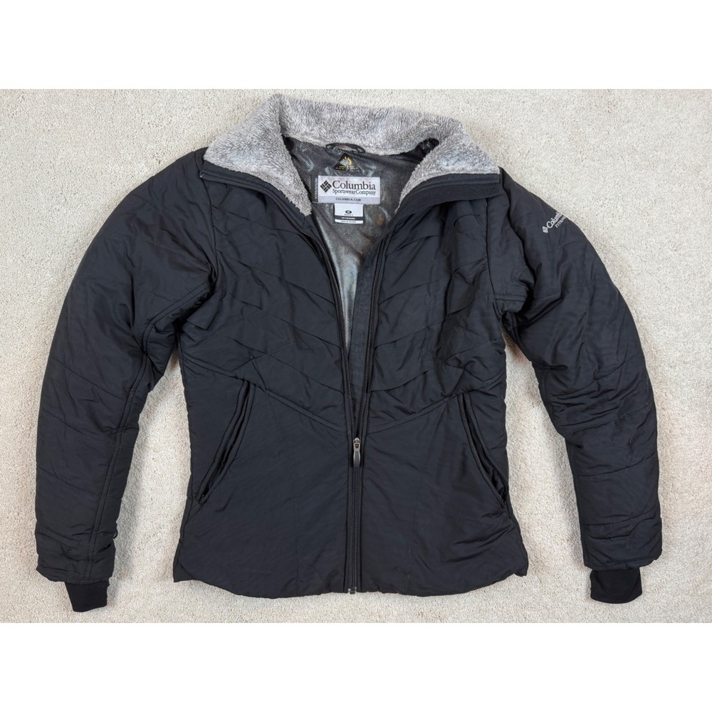 COLUMBIA Women's Interchange INNER LINER JACKET (no outer) Sz M Black Omni #1449